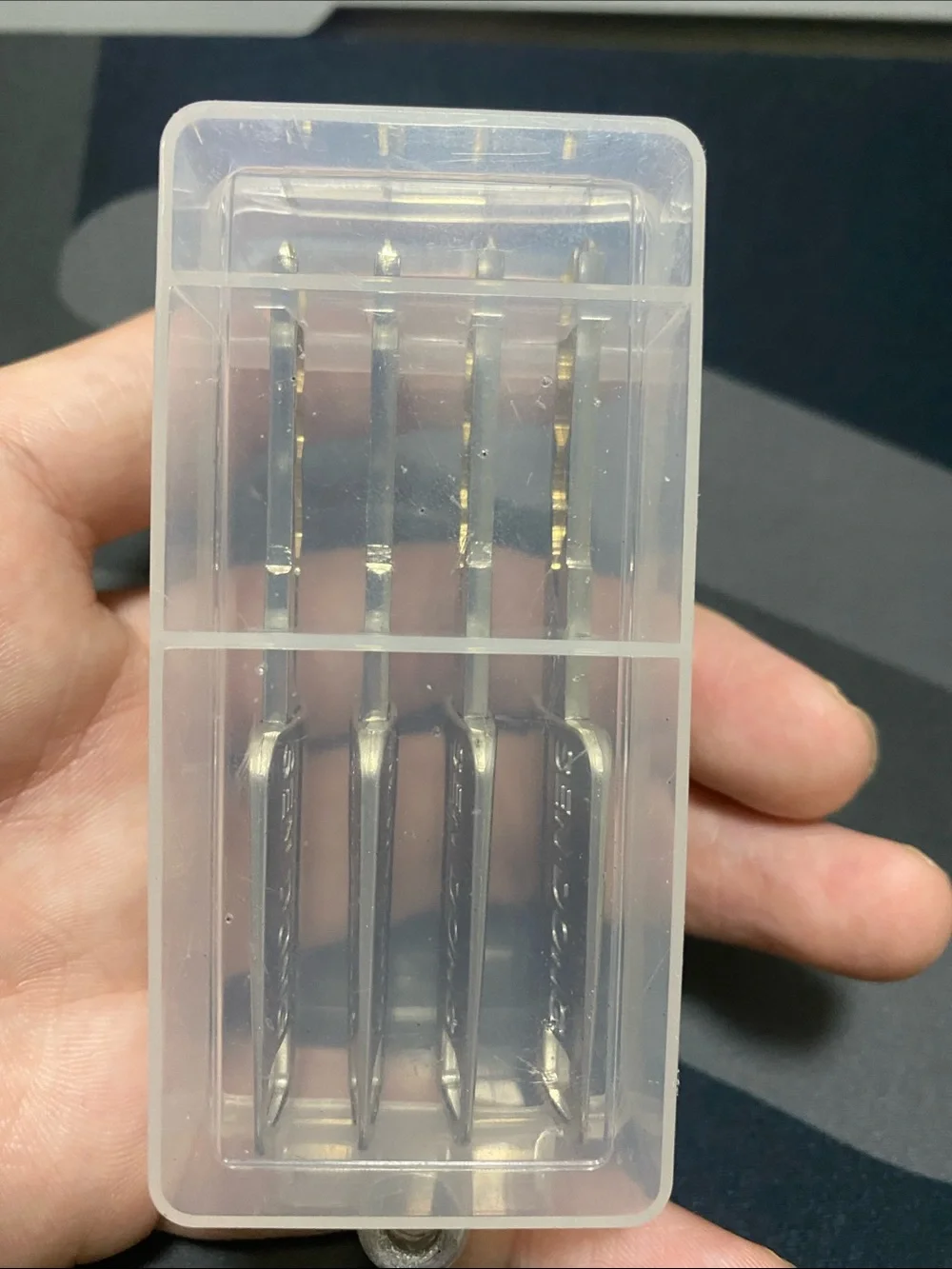 Silver Precision Metal Pins with Clear Storage Case - Ideal for Electronics